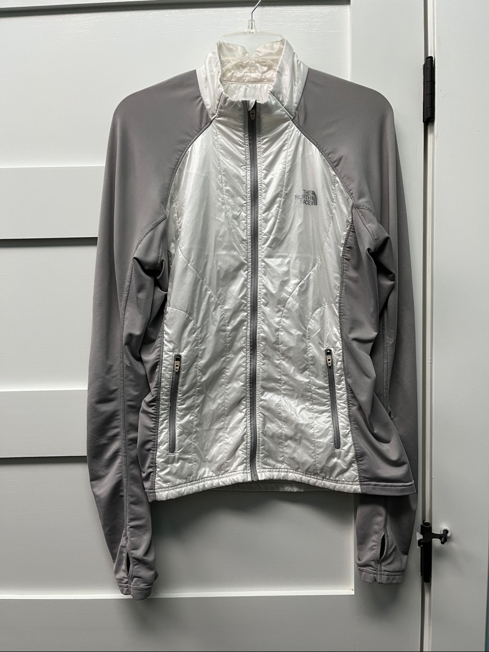 The North Face White and Gray Jacket size large